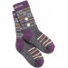 NYHET! Lila/Amaranth Romb Stripe Fotis Kids Woolterry Socks, Didriksons