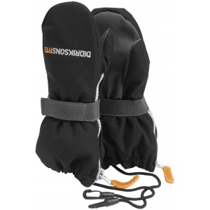 Black Biggles Zip Kids Mittens, Didriksons
