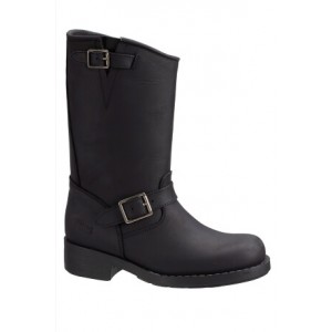 Black High Biker Boots Original, Johnny Bulls