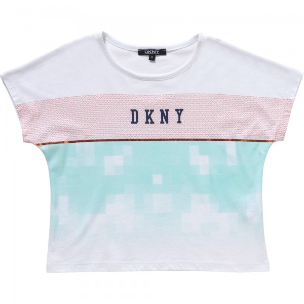 White/Turquoise Tee, DKNY Child
