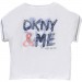 NEWS! White/Violet Tee Manches, DKNY Child