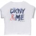 NYHET! Vit/Lila Tee Manches, DKNY Child