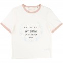 Vit/Off White Tee with Print, Une Fille