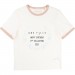 NEWS! Vit/Off White Tee with Print, Une Fille