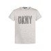 NYHET! Gråmelerad Short Sleeves Tee, DKNY