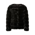 Svart Fake Fur Jacket, DKNY