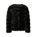 NYHET! Svart Fake Fur Jacket, DKNY