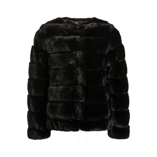 Black Fake Fur Jacket, DKNY