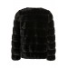 NYHET! Svart Fake Fur Jacket, DKNY