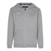 NEWS! Grey/Melange Jr Sweat Zip Hood Omni, Kappa