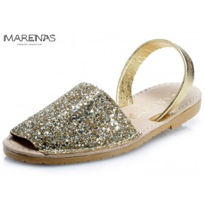 NEWS! Sandal Glitter Gold, Marenas