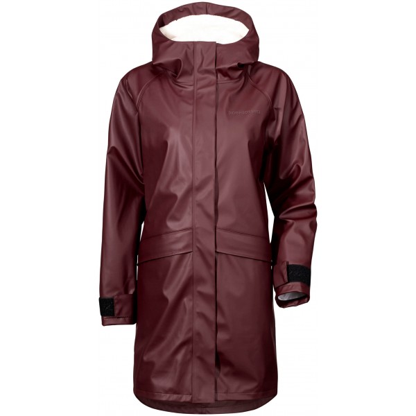 Wine Red Old Rust Ulla Womens Coat Didriksons Fashionized