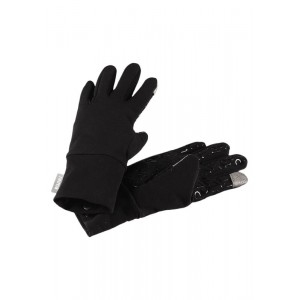 BLACK ZINKENITE SOFTSHELL GLOVES, REIMA