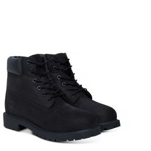 BLACK NUBUCK 6 IN PREMIUM WP BOOT YOUTH, TIMBERLAND