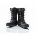 BLACK NUBUCK 8 IN LACE UP WP YOUTH, TIMBERLAND