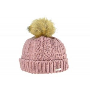 Pink/Sandalwood Beanie Saskia, Seeberger