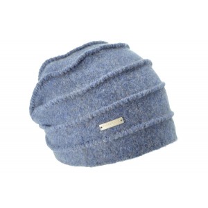 Indigo Blue Boiled Headsock Zigzag, Seeberger