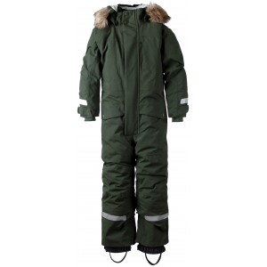 GRÖN/SPRUCE GREEN BJÖRNEN KIDS COVERALL 3, DIDRIKSONS